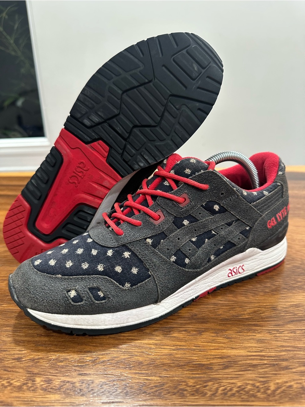 Men’s ASICS Gel-Lyte 3 x Bait Nippon Blues 2014 Size 8.5 Kasuri Polka Dot Runner